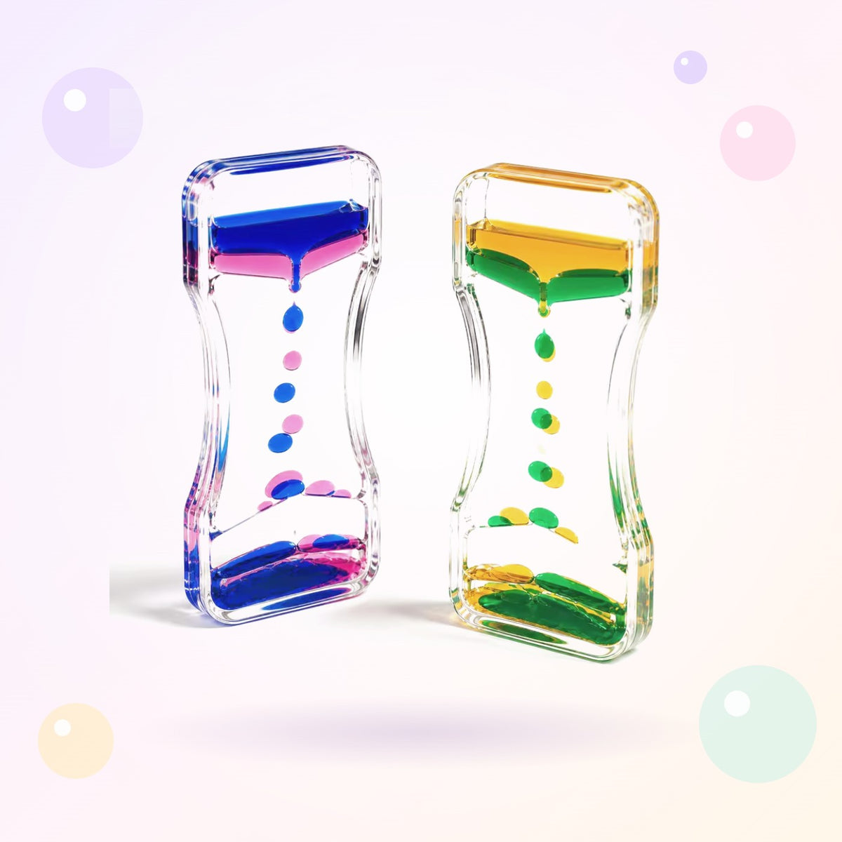 Sabliers liquides sensoriels – Petit Tempo